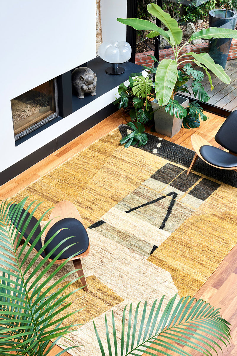 Tapis beige en jute - Atelier Gold - 2 - Toulemonde Bochart