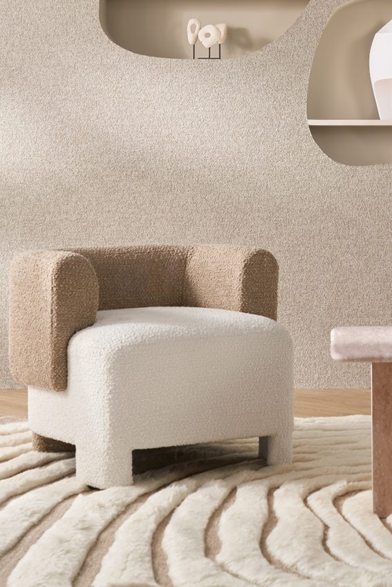 Tapis blanc en laine - Minotaure Blanc - 2 - Toulemonde Bochart