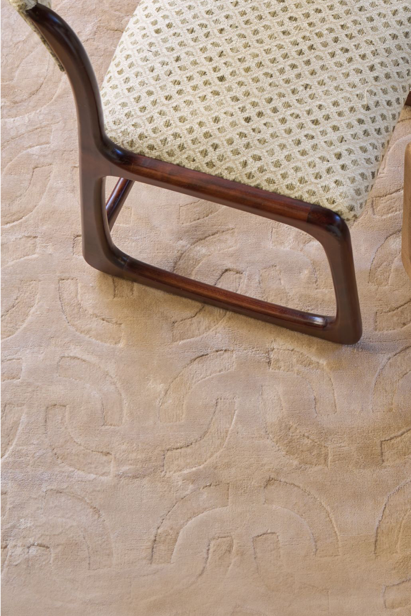 Tapis beige en tencel - Wilton Beige - 2 - Toulemonde Bochart