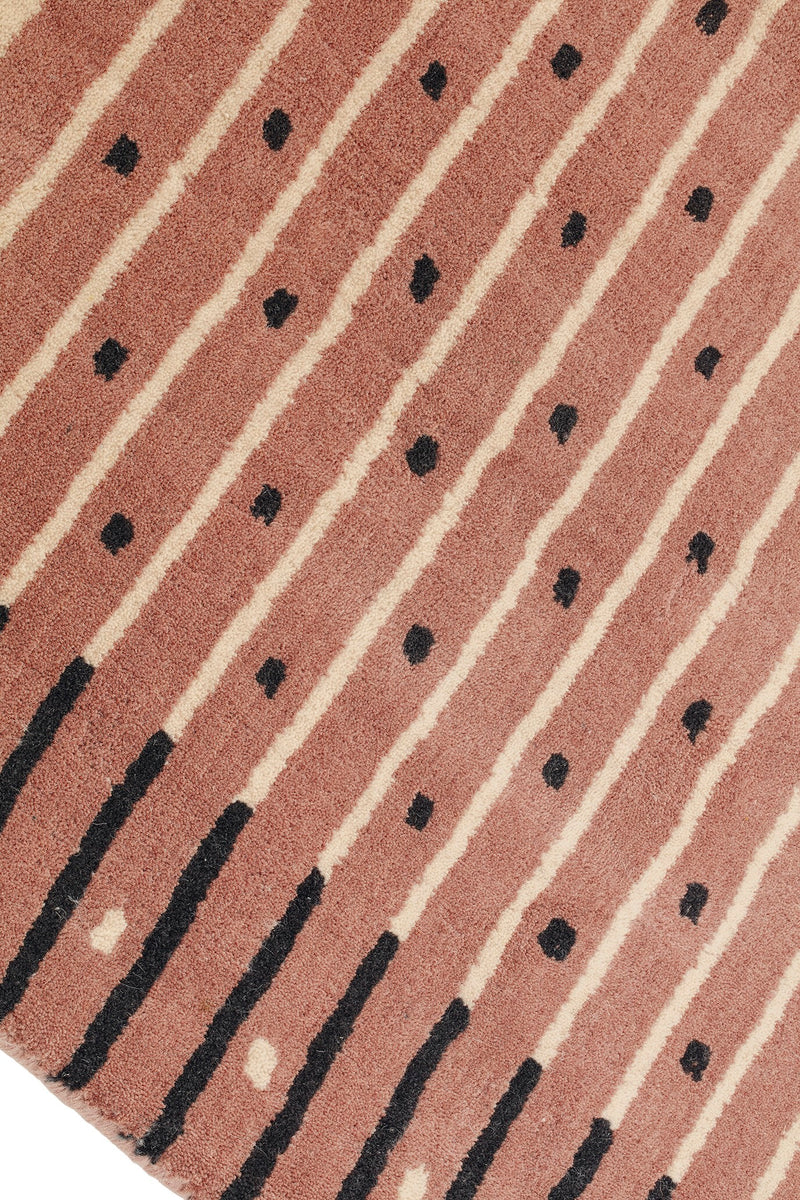 Tapis rose en laine - Exclamation Bois de rose - 5 - Toulemonde Bochart