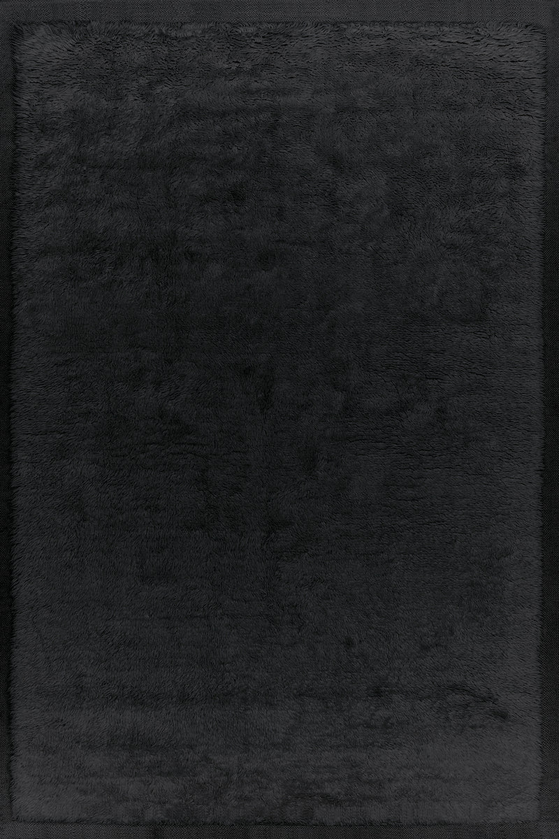 Tapis noir 100% laine - Fez Noir - 1 - Toulemonde Bochart