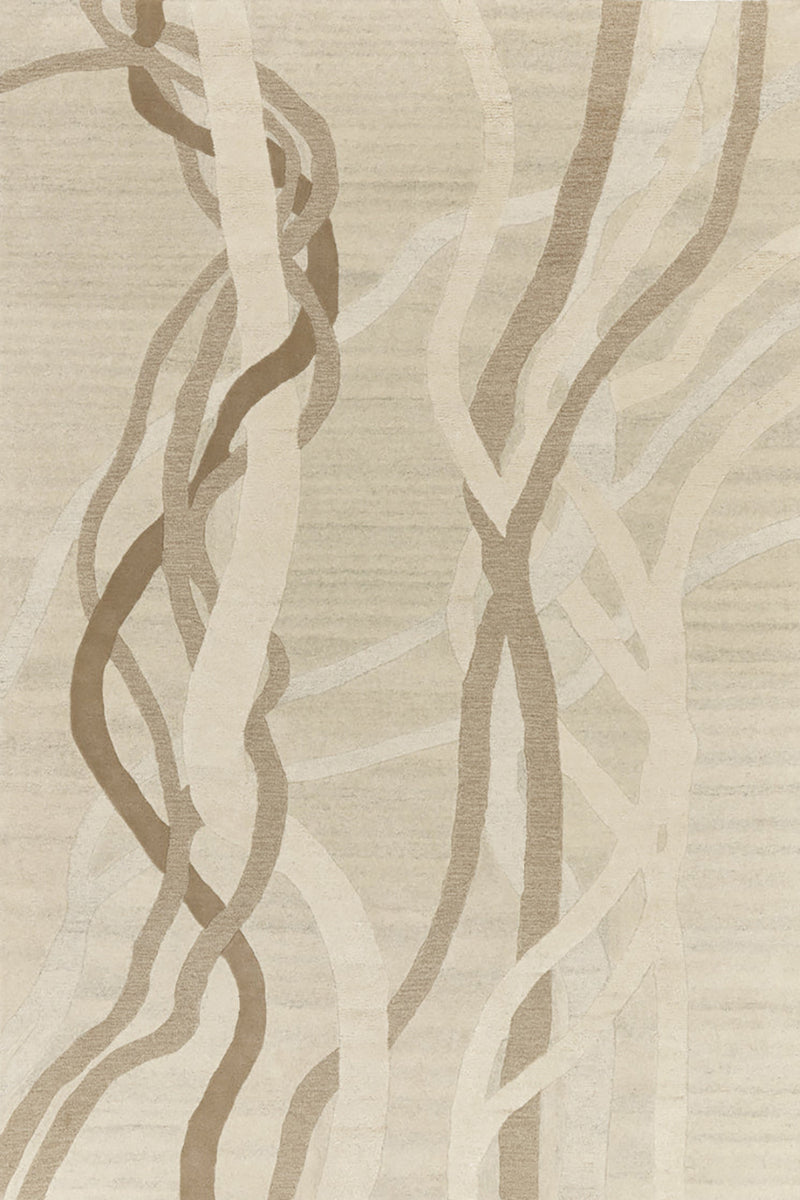 Tapis beige en laine - Lianes Naturel - 1 - Toulemonde Bochart