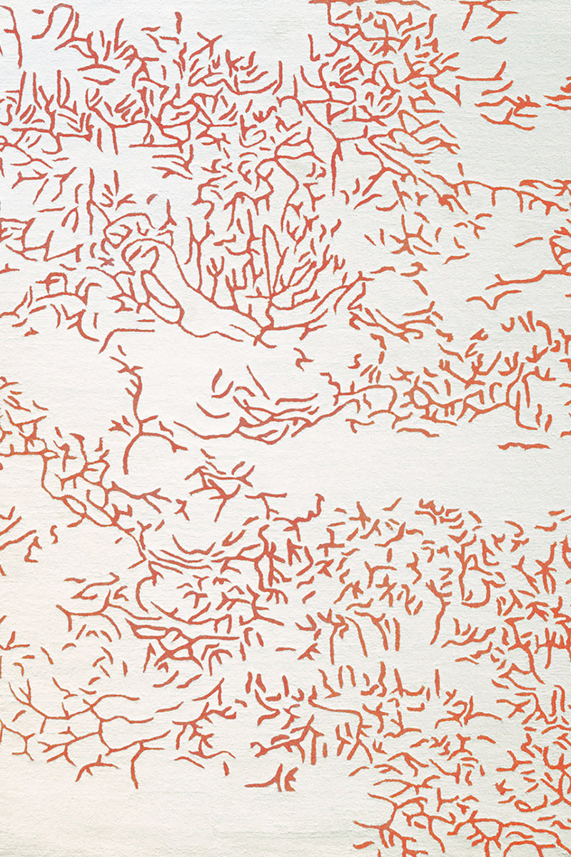 Tapis rouge en laine - Nature Corail - 1 - Toulemonde Bochart