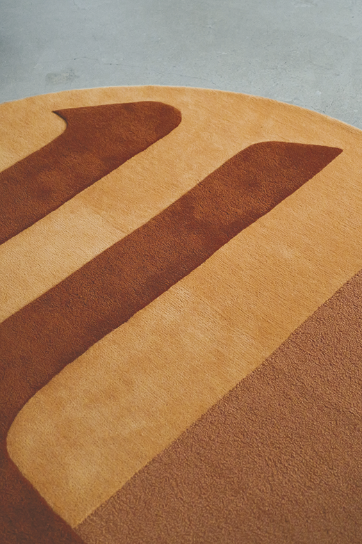 Tapis brun en laine - Nucleus Noisette - 3 - Toulemonde Bochart