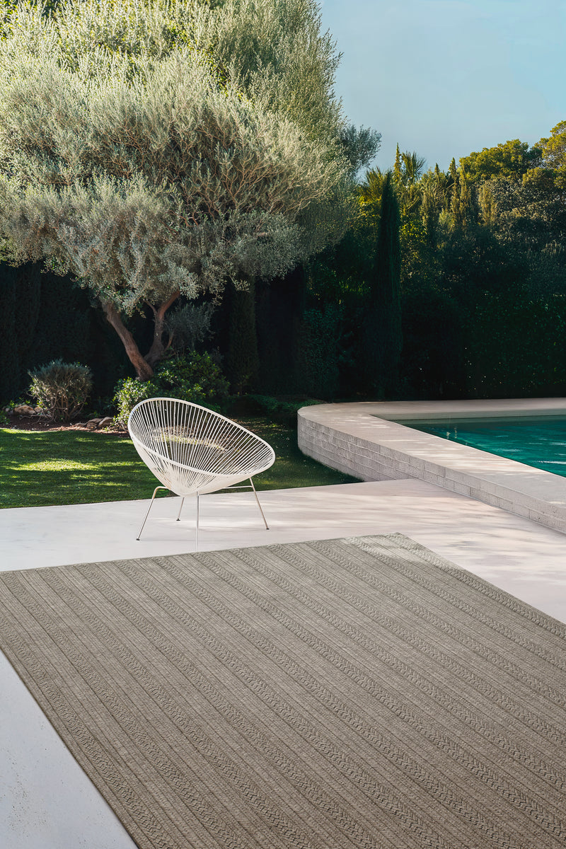 Tapis gris en polypropylène - Torsade Gris - 3 - Toulemonde Bochart