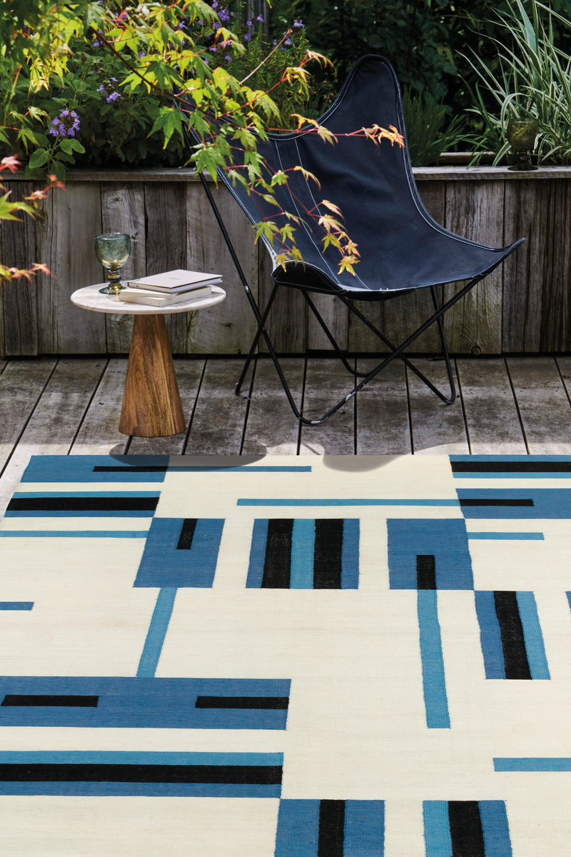Tapis bleu en PET - Tandeta Bleu - 2 - Toulemonde Bochart