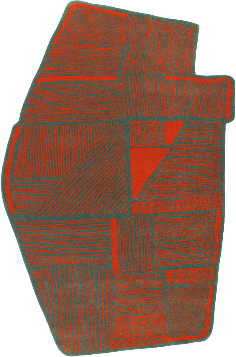 Tapis rouge en laine - Antica Rouge - 1 - Toulemonde Bochart