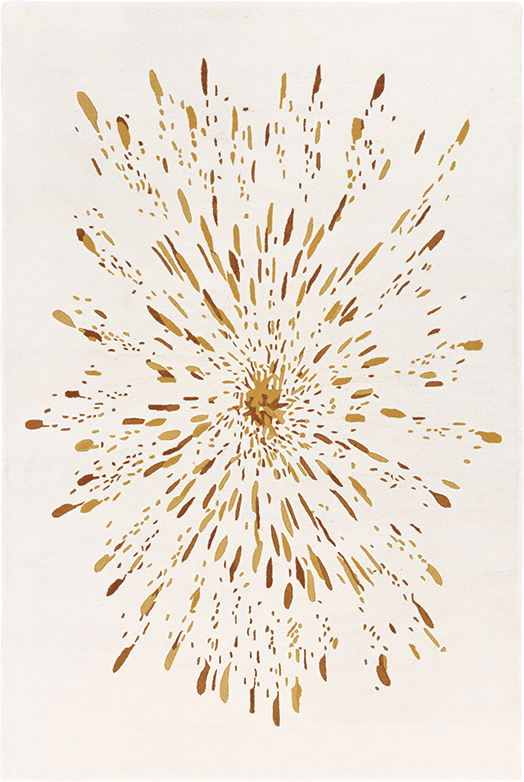 Tapis beige ocre en laine viscose - Paint Ocre - 1 - Toulemonde Bochart