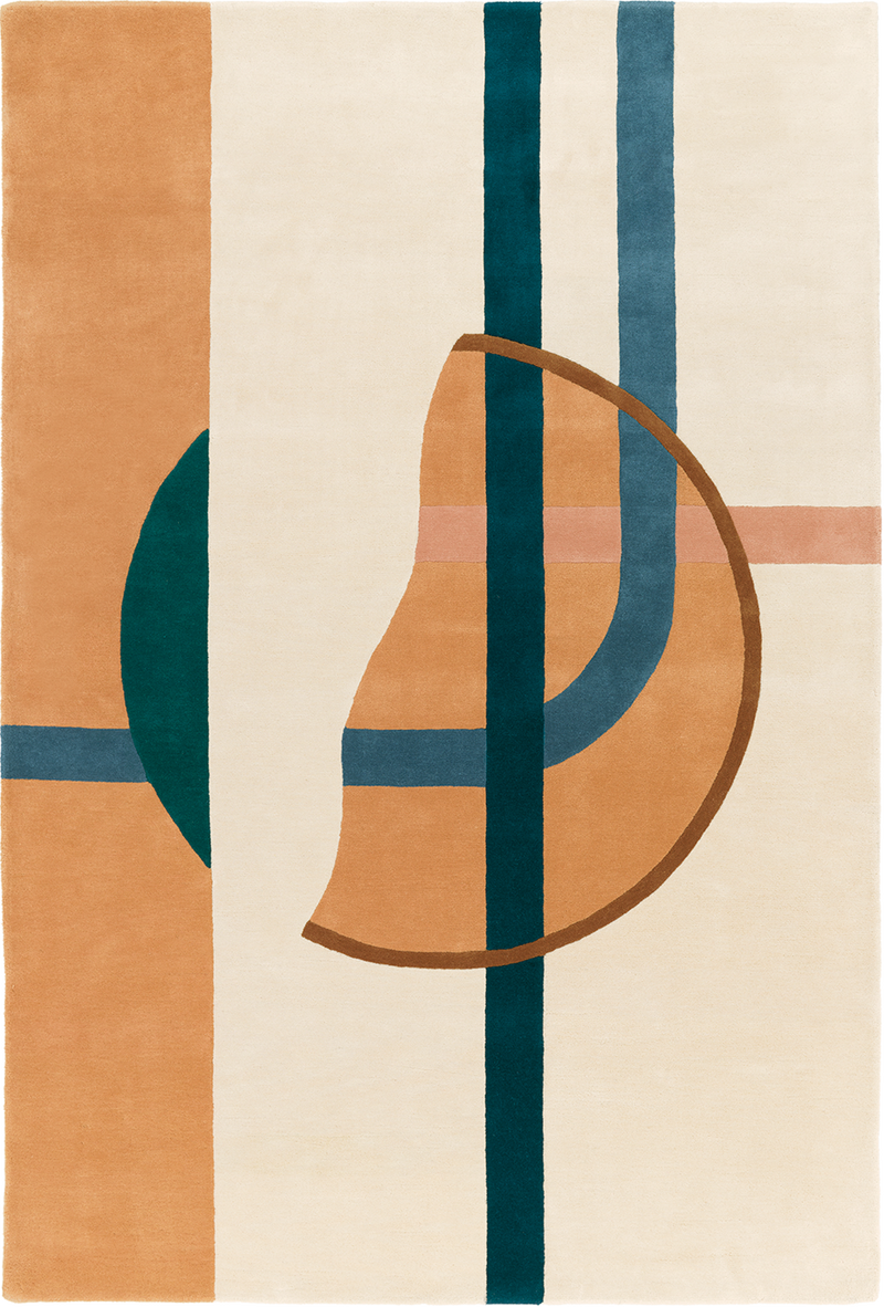Tapis beige en laine - Tacubaya Crème - 1 - Toulemonde Bochart