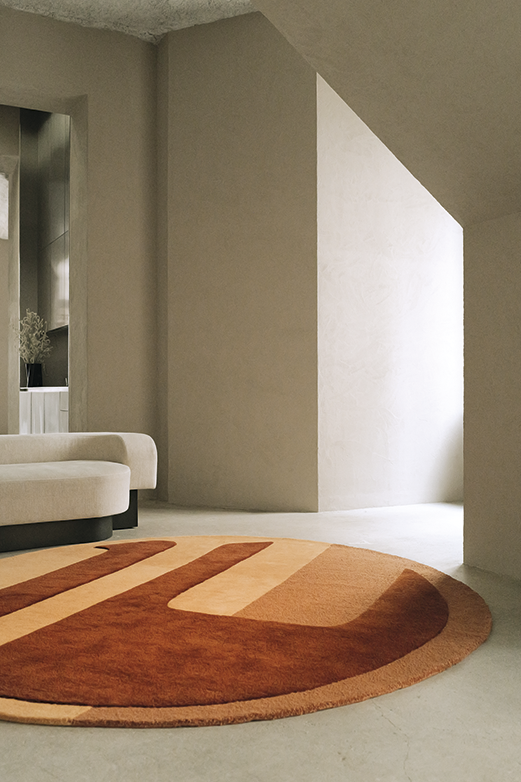 Tapis brun en laine - Nucleus Noisette - 2 - Toulemonde Bochart