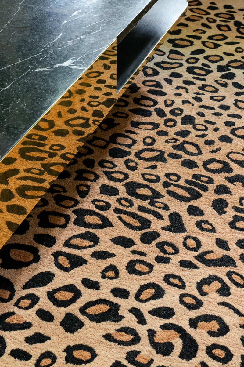 Tapis brun en laine - Leo Beige - 2 - Toulemonde Bochart