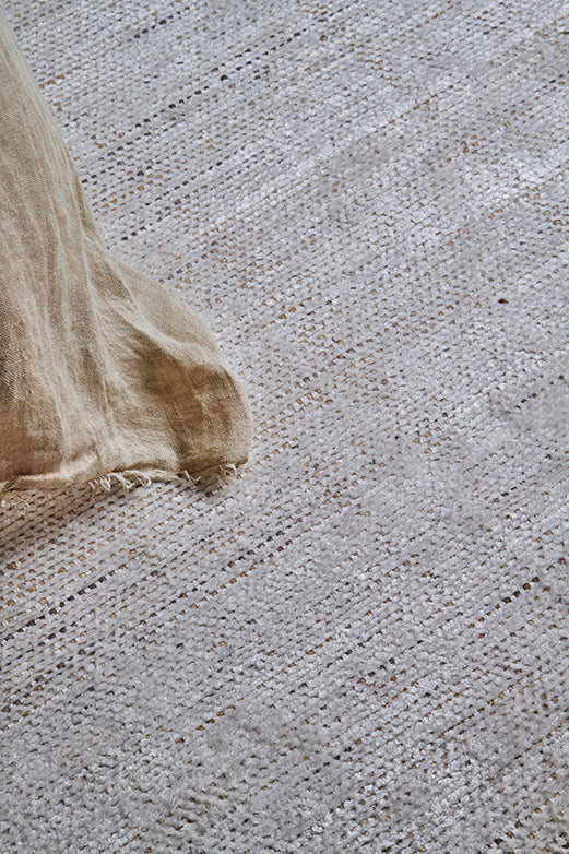 Tapis beige en laine et fibre de bambou - Dotty Craie - 3 - Toulemonde Bochart