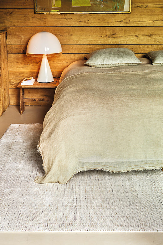 Tapis beige en laine et fibre de bambou - Dotty Craie - 2 - Toulemonde Bochart