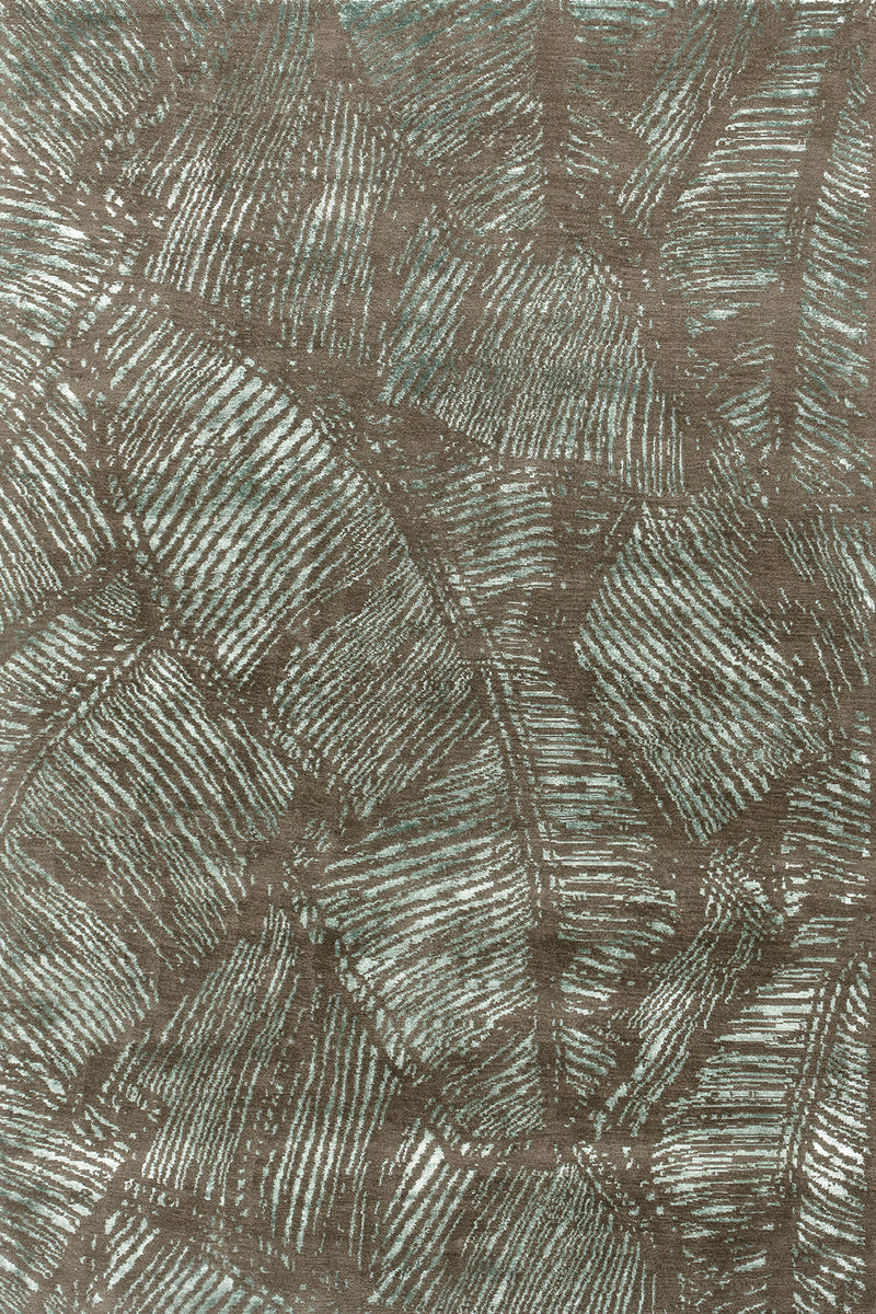 Tapis kaki en laine et coton - Tropical Cedre - 1 - Toulemonde Bochart