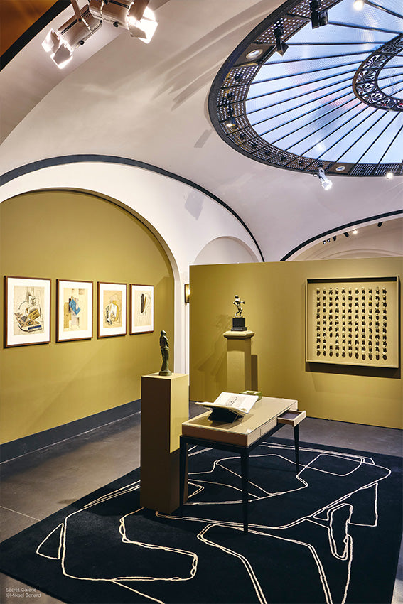 Tapis noir en laine et viscose - Amalgame Noir - 4 - Toulemonde Bochart