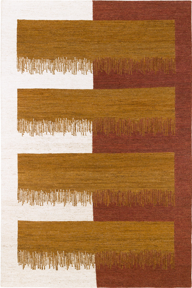 Tapis ocre 100% golden jute - Cala Ocre - 1 - Toulemonde Bochart