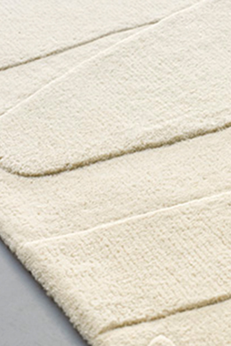 Tapis blanc en laine - Collage Blanc - 5 - Toulemonde Bochart
