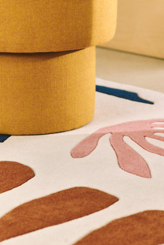 Tapis brun en laine - Corail Ocre - 3 - Toulemonde Bochart