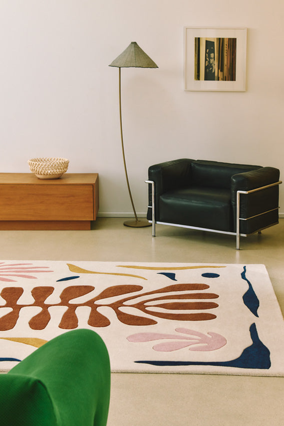 Tapis brun en laine - Corail Ocre - 4 - Toulemonde Bochart