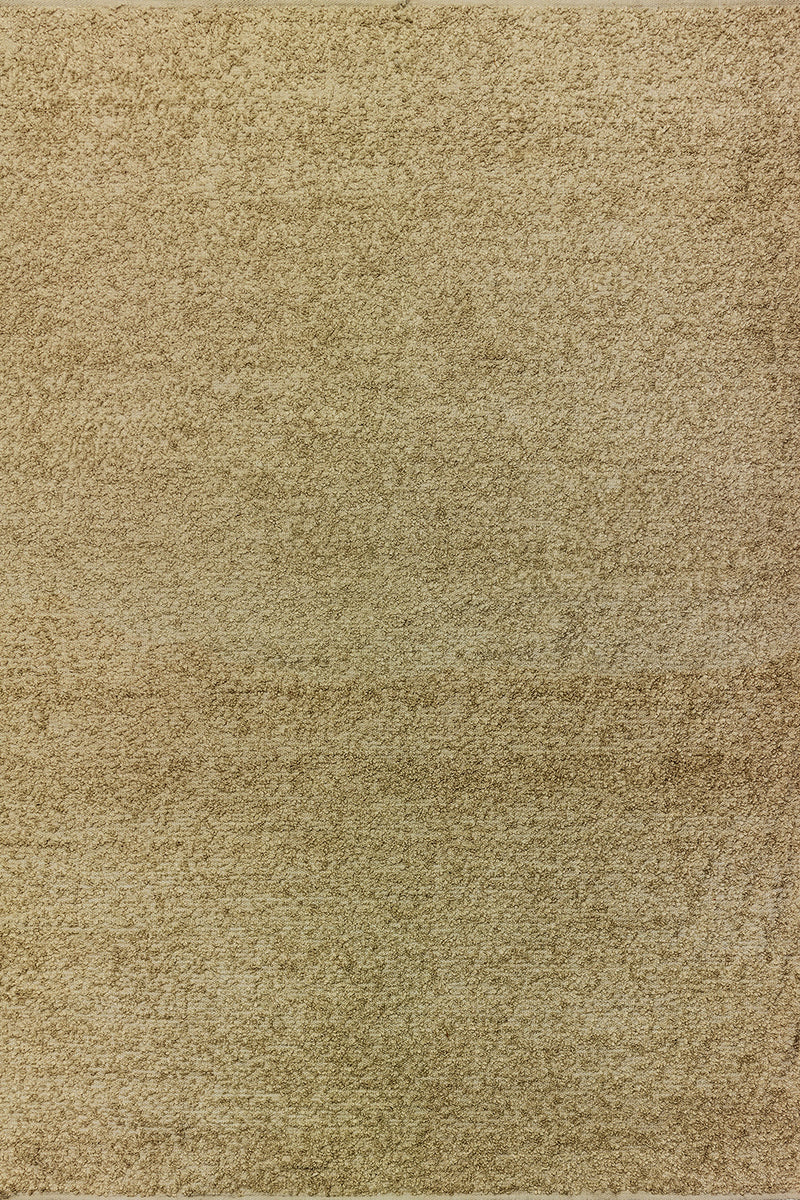 Tapis marron en polyester - Écume Argile - 1 - Toulemonde Bochart
