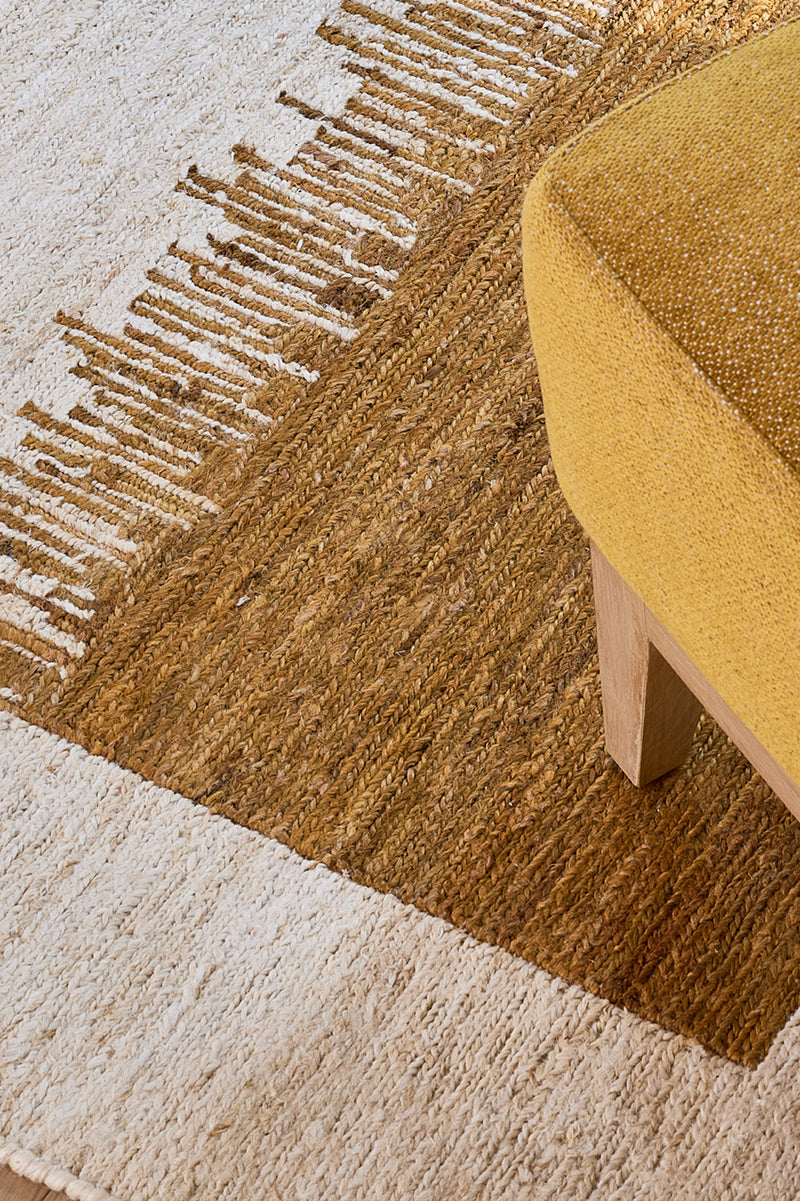 Tapis brun 100% golden jute - Figueras Gold - 4 - Toulemonde Bochart