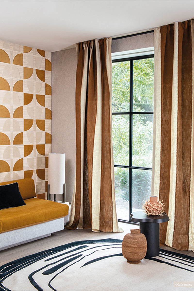 Tapis noir et blanc en laine et viscose - Fragment Noir Blanc - 4 - Toulemonde Bochart