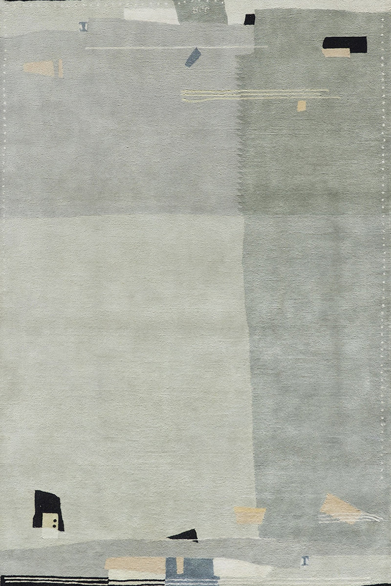 Tapis gris en laine - Orphée Gris - 1 - Toulemonde Bochart