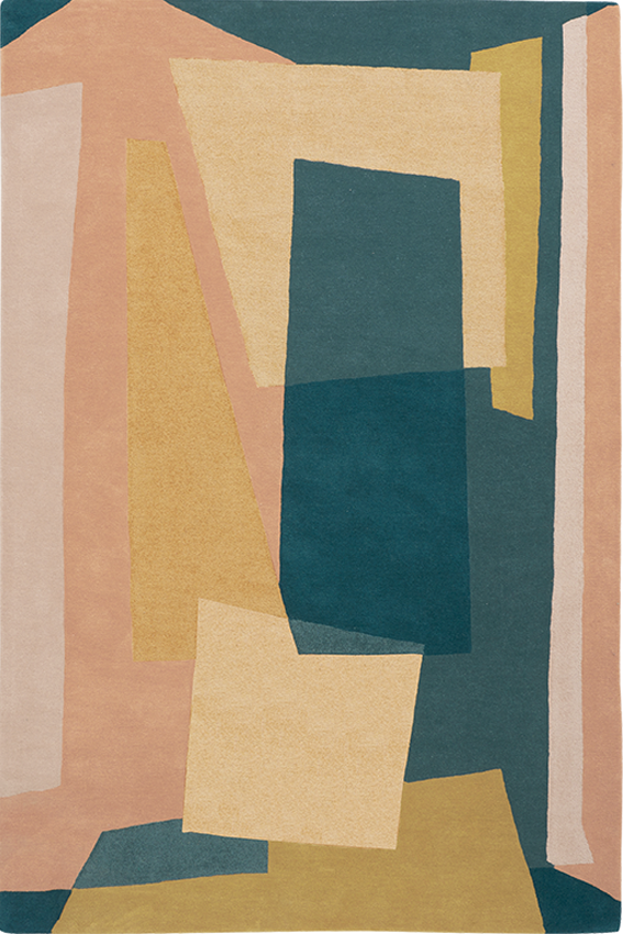Tapis multicolore en laine - Pablo Automne - 1 - Toulemonde Bochart
