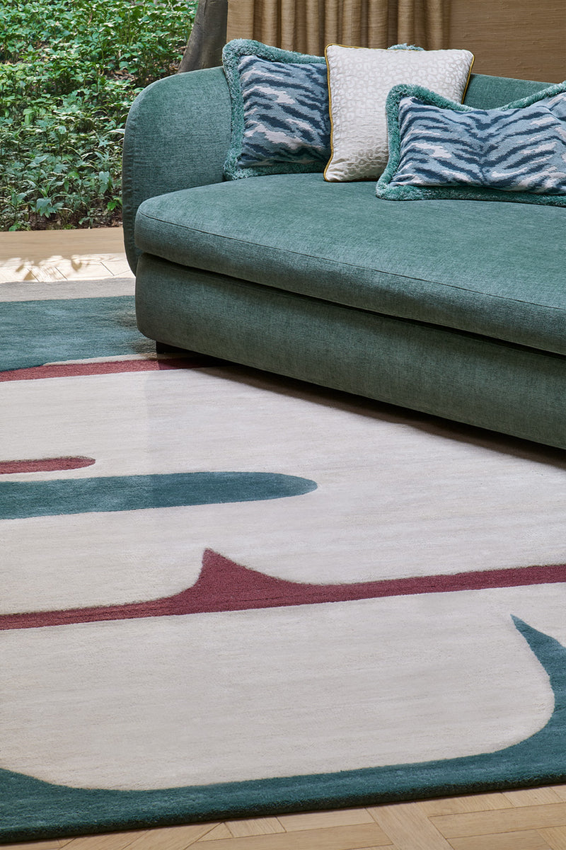 Tapis bleu en laine - Pygmée Glacier - 2 - Toulemonde Bochart
