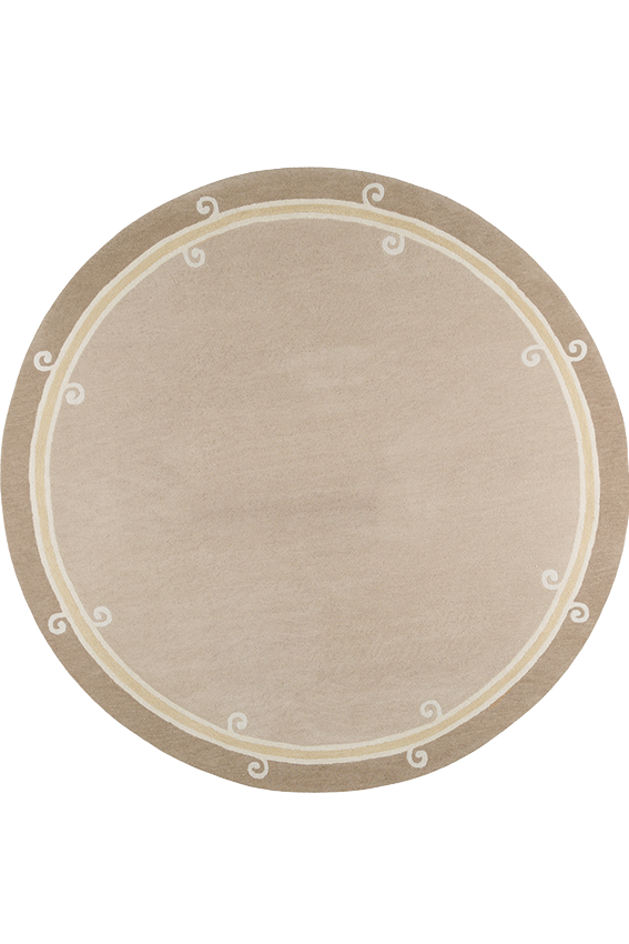 Tapis beige en laine - Syracuse Rond Naturel - 1 - Toulemonde Bochart