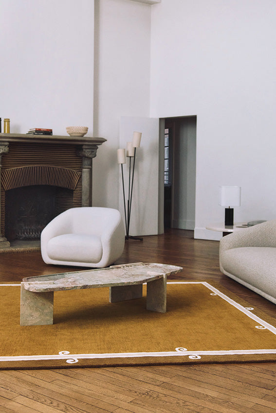 Tapis brun en laine - Syracuse Tabac - 3 - Toulemonde Bochart