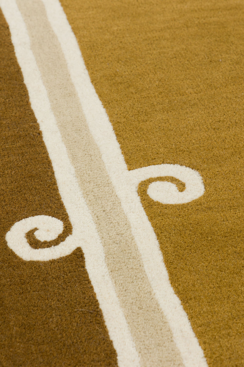 Tapis brun en laine - Syracuse Tabac - 5 - Toulemonde Bochart