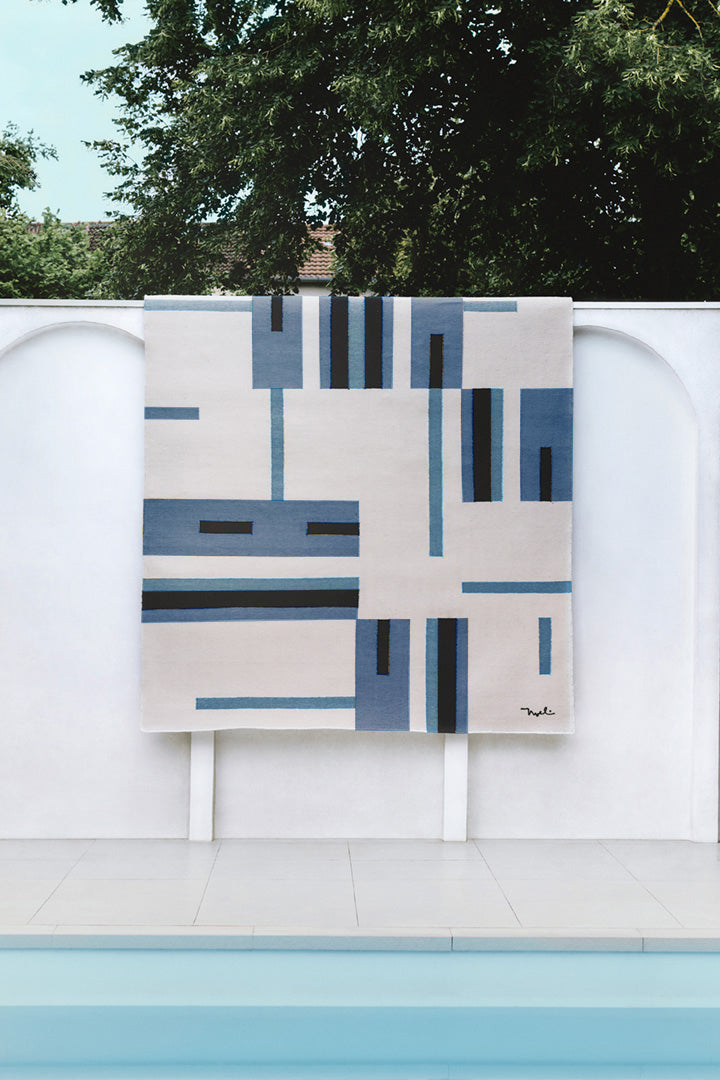 Tapis bleu en PET - Tandeta Bleu - 3 - Toulemonde Bochart