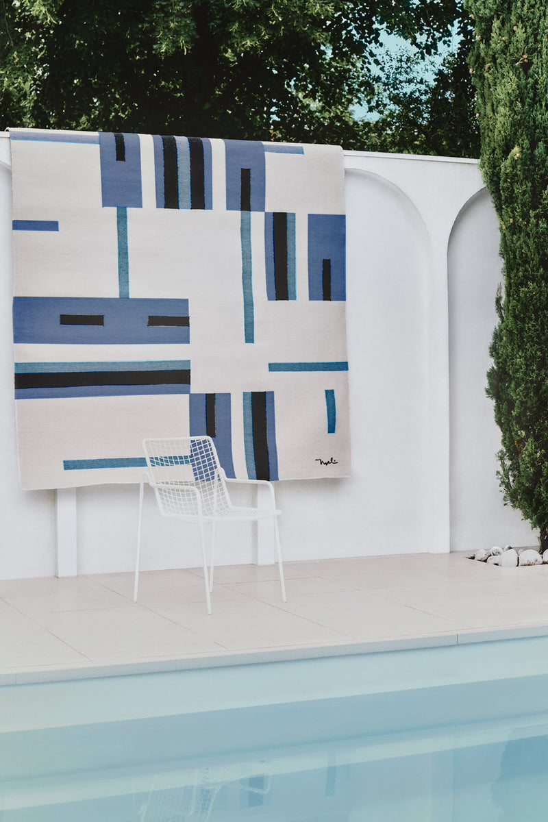 Tapis bleu en PET - Tandeta Bleu - 4 - Toulemonde Bochart