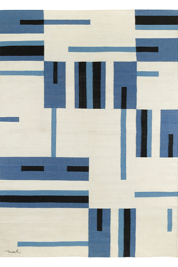 Tapis bleu en PET - Tandeta Bleu - 1 - Toulemonde Bochart