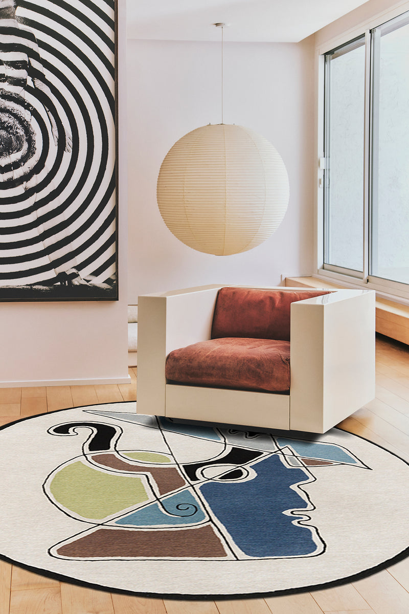 Tapis multicolore en laine et viscose - Minos Multi - 2 - Toulemonde Bochart