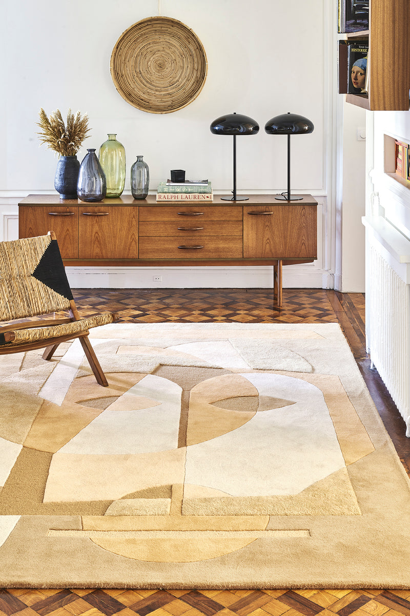 Tapis beige en laine - Aduma Sable - 2 - Toulemonde Bochart