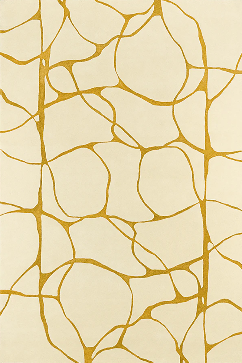 Tapis beige en laine et viscose - Ambre Naturel - 1 - Toulemonde Bochart
