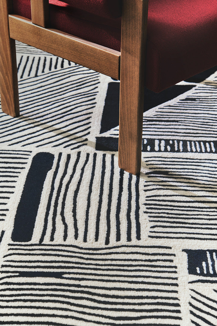 Tapis bleu en laine - Antica Bleu - 5 - Toulemonde Bochart