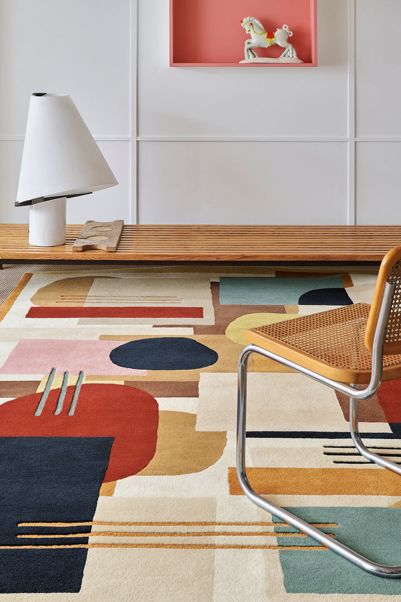 Tapis multicolore en laine - Artopia Multi - 3 - Toulemonde Bochart