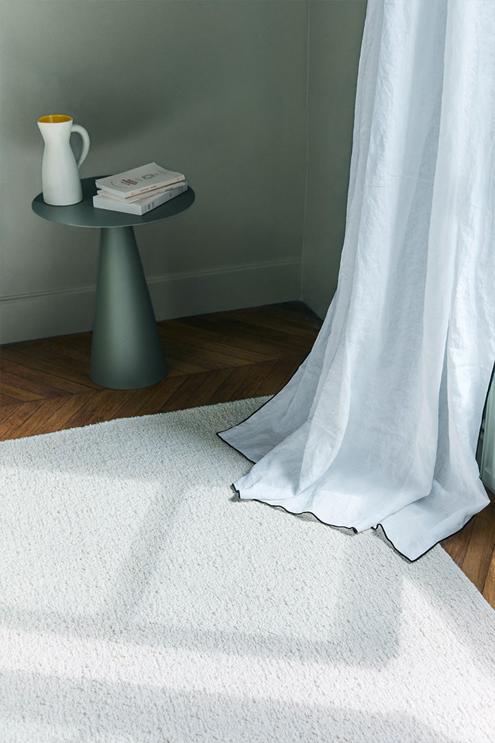 Tapis beige en laine - Astrakan Neige - 4 - Toulemonde Bochart