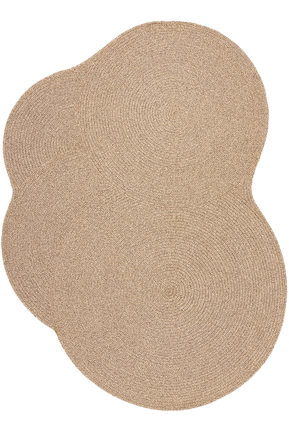 Tapis beige en polypropylène - Cloud Naturel - 2 - Toulemonde Bochart