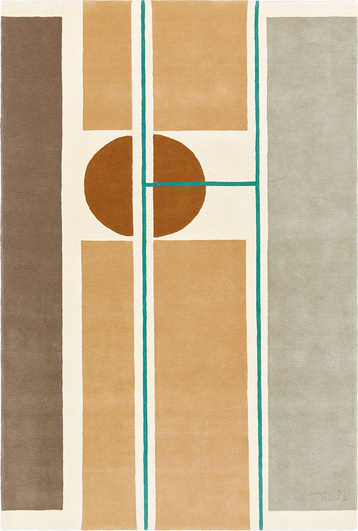 Tapis beige en laine - Colagem Beige - 1 - Toulemonde Bochart