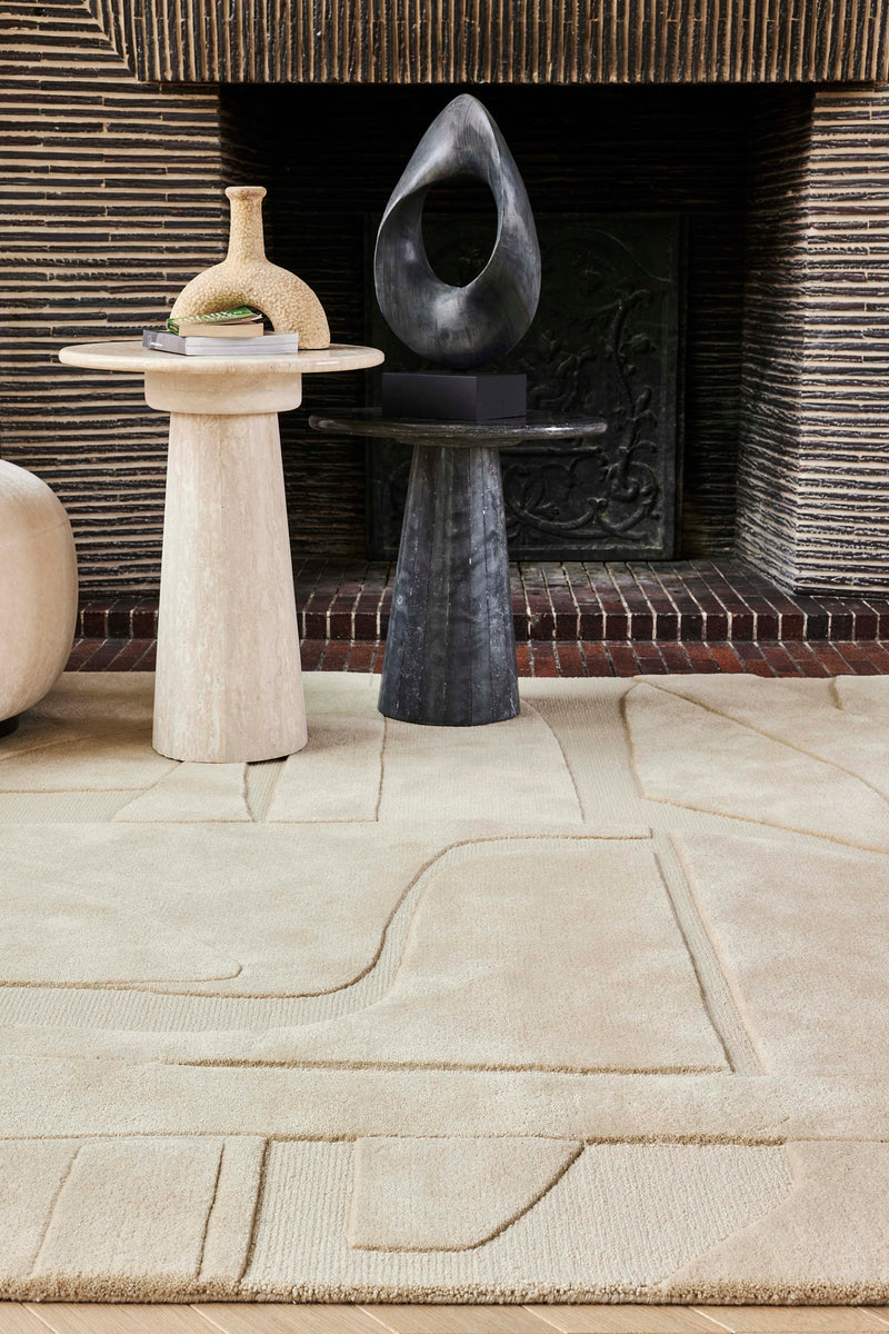Tapis beige en laine - Collage Beige - 4 - Toulemonde Bochart