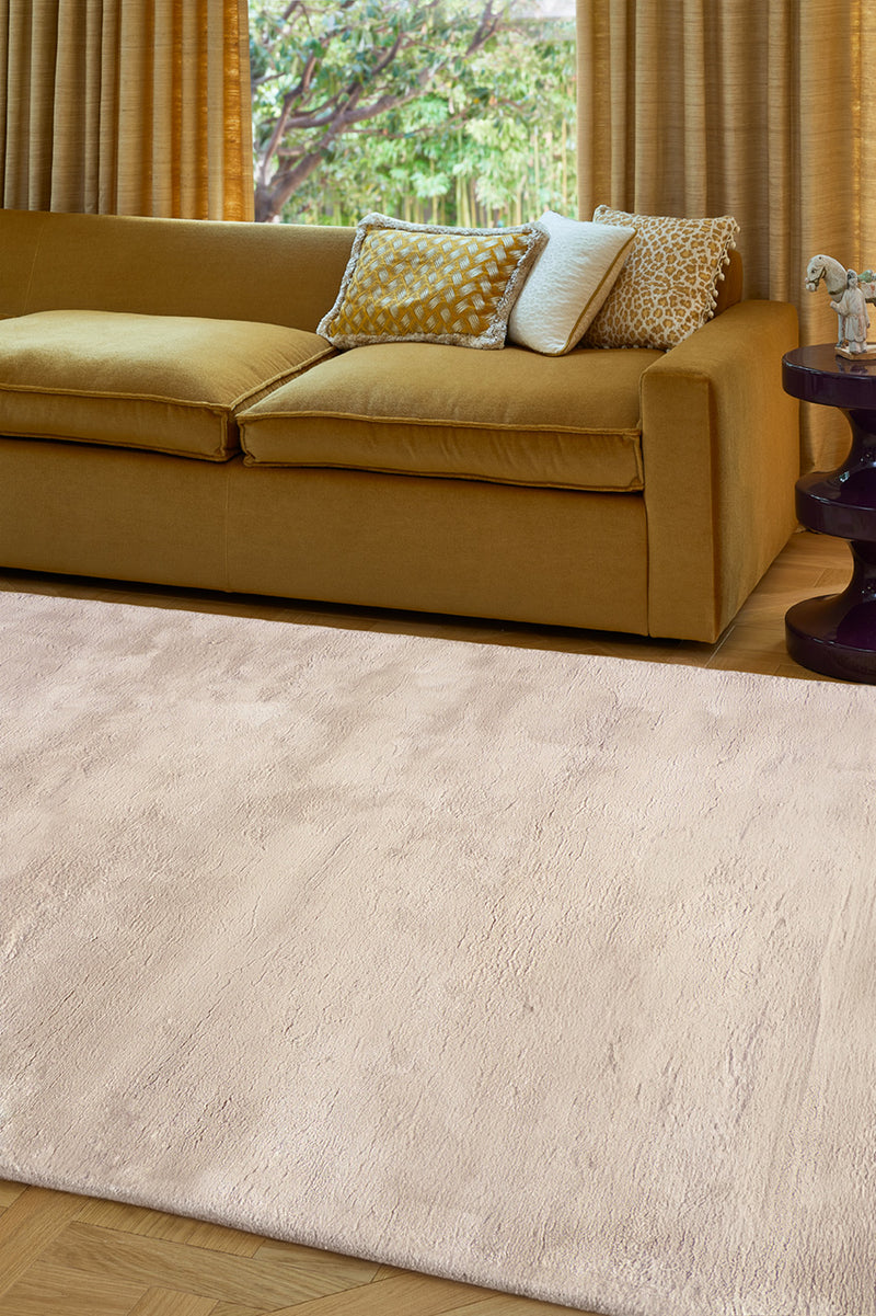 Tapis beige en viscose - Délice Mastic - 2 - Toulemonde Bochart