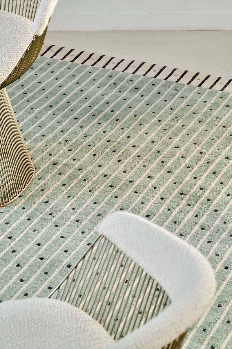 Tapis vert en laine - Exclamation Céladon - 3 - Toulemonde Bochart