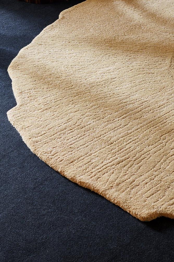 Tapis beige est 100% laine - Eye Flower Beige - 2 - Toulemonde Bochart