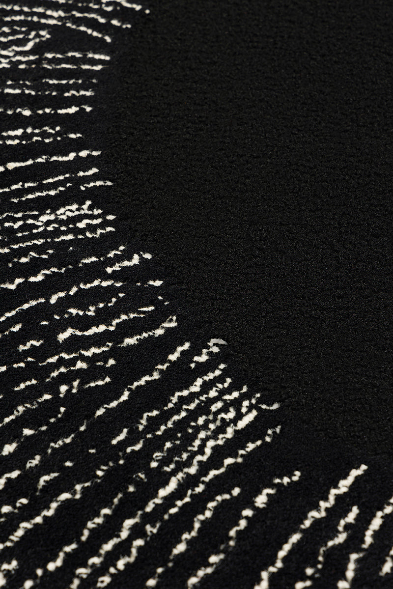 Tapis noir 100% laine - Eye Flower Noir - 4 - Toulemonde Bochart
