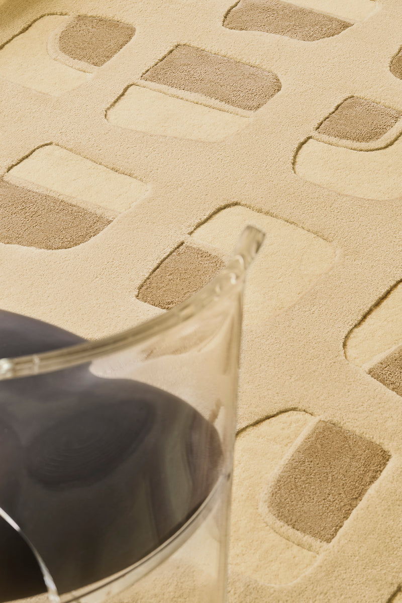 Tapis beige en laine et viscose - Faro Beige - 3 - Toulemonde Bochart