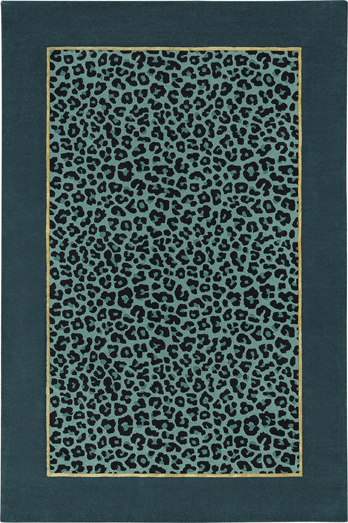 Tapis bleu en laine et viscose - Fauve Aqua - 1 - Toulemonde Bochart